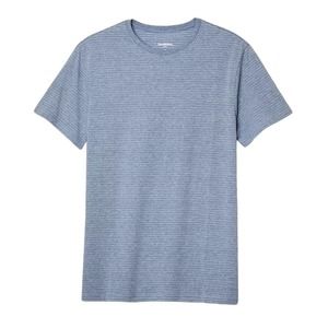 Goodfellow Small Mens Jacquard Short Sleeve Novelty T-Shirt, Blue, Free Ship